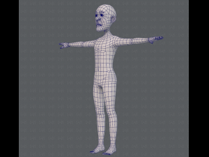base mesh old man character v05 3Dモデル