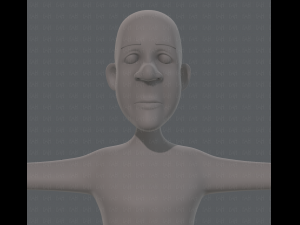 base mesh old man character v05 3Dモデル
