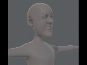 base mesh old man character v05 3D Model