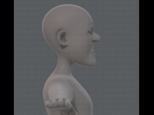 base mesh old man character v05 3Dモデル