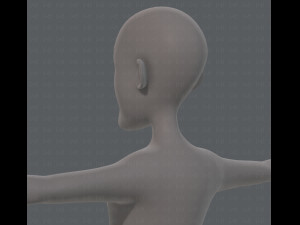 base mesh old man character v05 3Dモデル