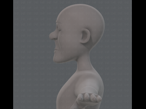 base mesh old man character v05 3Dモデル
