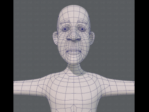 base mesh old man character v05 3Dモデル
