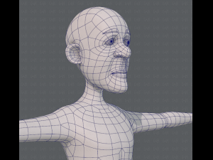 base mesh old man character v05 3Dモデル