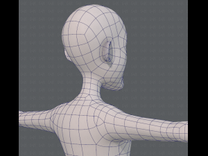 base mesh old man character v05 3Dモデル