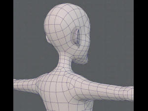 base mesh old man character v05 3D Model