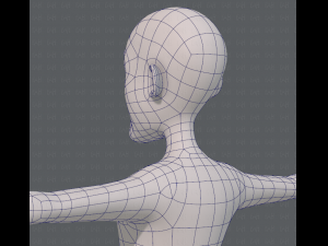base mesh old man character v05 3Dモデル