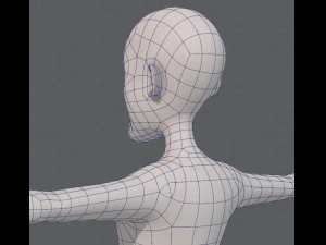 base mesh old man character v05 3D Model