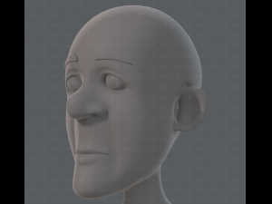 base mesh old man character v05 3Dモデル
