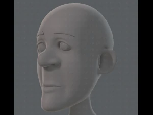 base mesh old man character v05 3D Model
