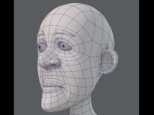 base mesh old man character v05 3Dモデル