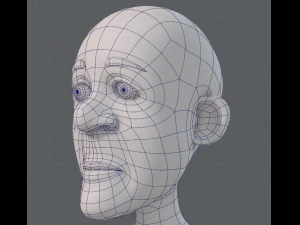 base mesh old man character v05 3D Model