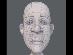 base mesh old man character v05 3D Model
