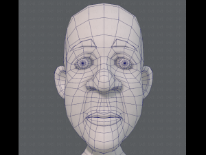 base mesh old man character v05 3Dモデル
