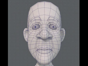 base mesh old man character v05 3D Model