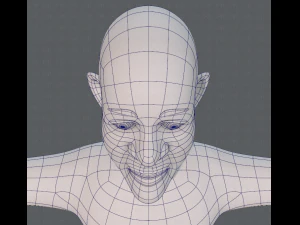 base mesh old man character v05 3D Model