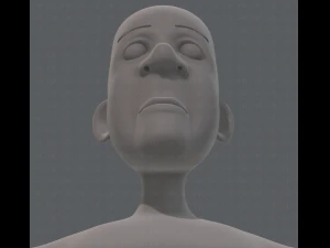 base mesh old man character v05 3D Model