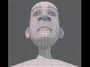 base mesh old man character v05 3D Model