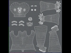 base mesh old man character v05 3D Model