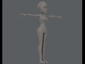 base mesh woman 14 3D Model