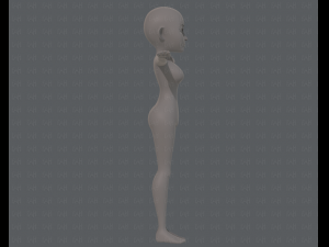 base mesh woman 14 3D मॉडल