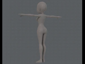base mesh woman 14 3D Model
