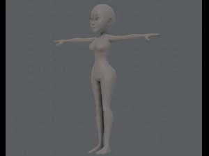 base mesh woman 14 3D Model