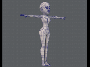 base mesh woman 14 3D मॉडल