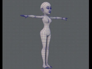 base mesh woman 14 3D Model