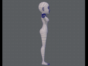 base mesh woman 14 3D मॉडल
