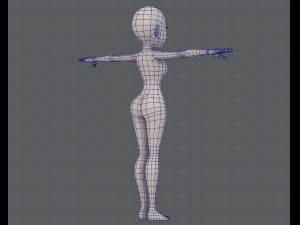 base mesh woman 14 3D मॉडल