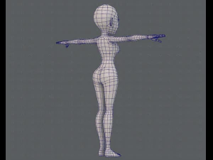 base mesh woman 14 3D Model