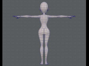 base mesh woman 14 3D मॉडल