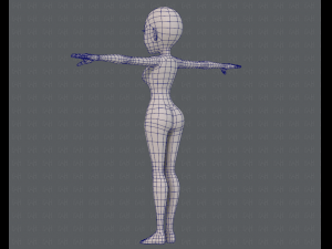 base mesh woman 14 3D मॉडल