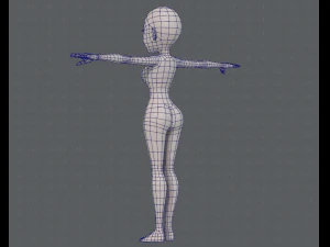 base mesh woman 14 3D Model