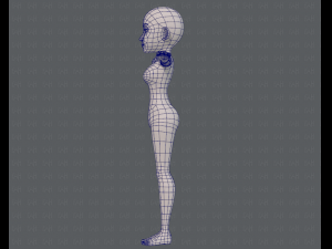 base mesh woman 14 3D मॉडल