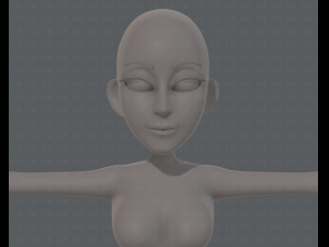 base mesh woman 14 3D मॉडल