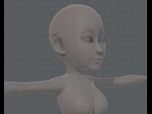 base mesh woman 14 3D मॉडल