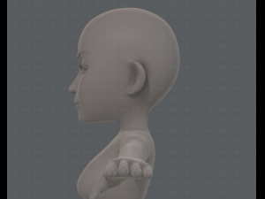base mesh woman 14 3D मॉडल