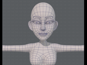 base mesh woman 14 3D मॉडल