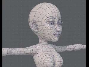 base mesh woman 14 3D Model