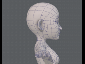 base mesh woman 14 3D मॉडल