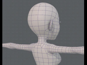 base mesh woman 14 3D Model