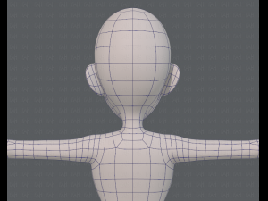 base mesh woman 14 3D मॉडल