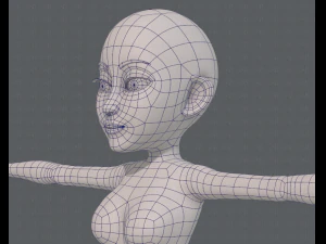 base mesh woman 14 3D Model