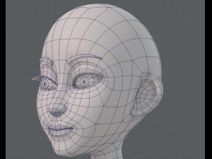 base mesh woman 14 3D मॉडल