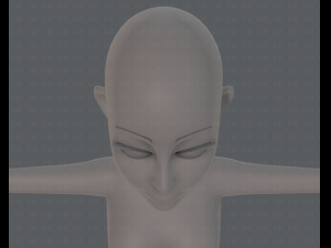 base mesh woman 14 3D मॉडल