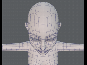 base mesh woman 14 3D मॉडल