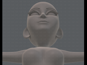 base mesh woman 14 3D मॉडल