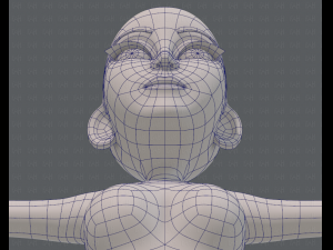 base mesh woman 14 3D मॉडल